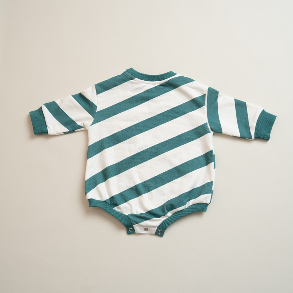 Stripe & Snuggle Romper