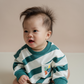 Stripe & Snuggle Romper
